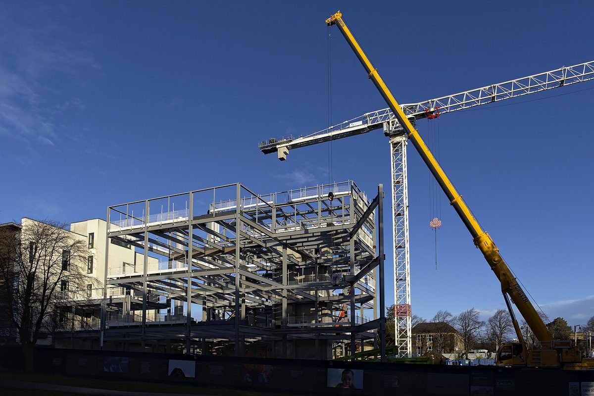 Structural steel framework
